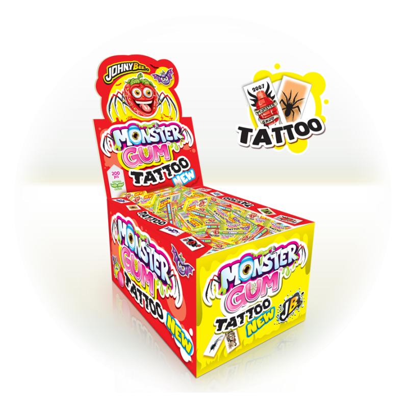 Monster gum tattoo 200 pcs