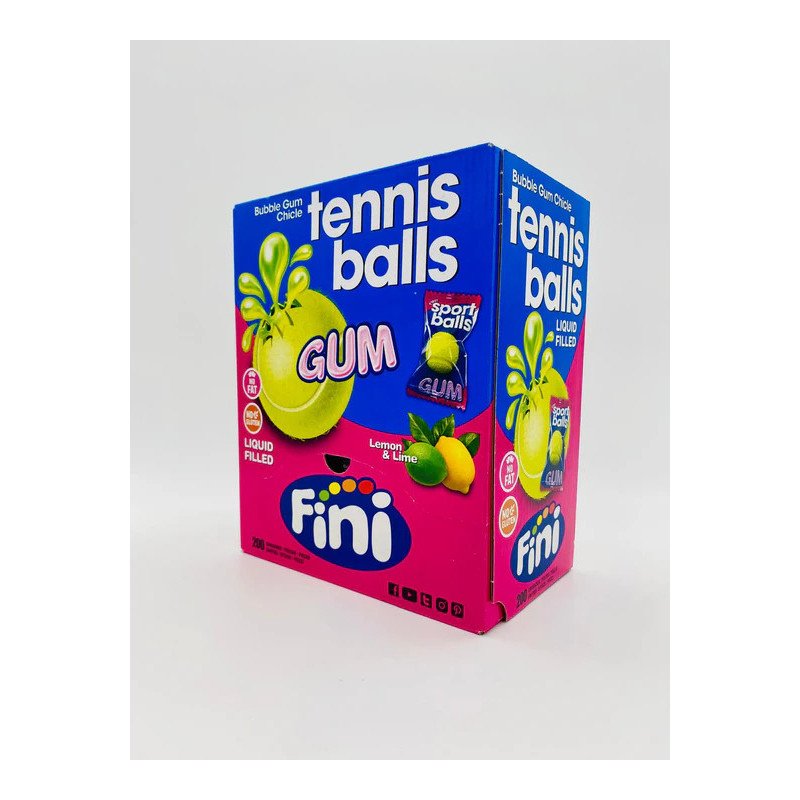 Bubble gum Balles de Tennis Fini